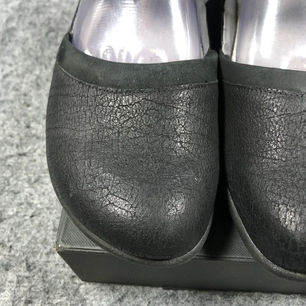 Naot Mary Jane Shoes Womens Size 11 42 Black Leather Lace Up Comfort Flats